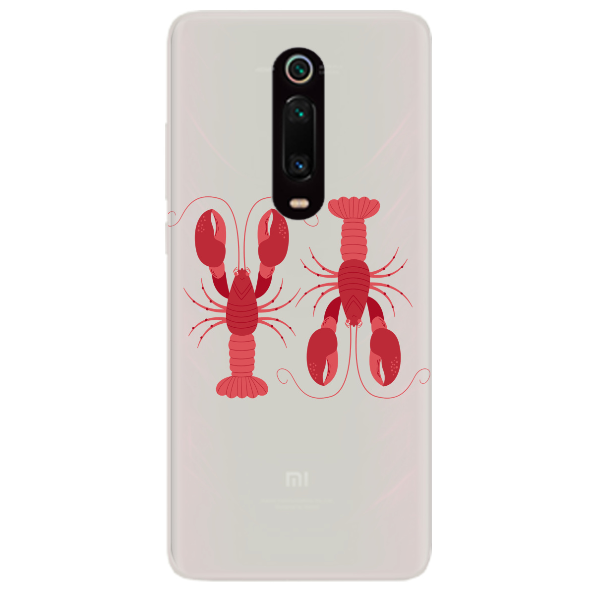 Чехол для Xiaomi Mi 9T полупрозрачный матовый soft touch Красные часовые - фото 1 - Чехлы для телефонов