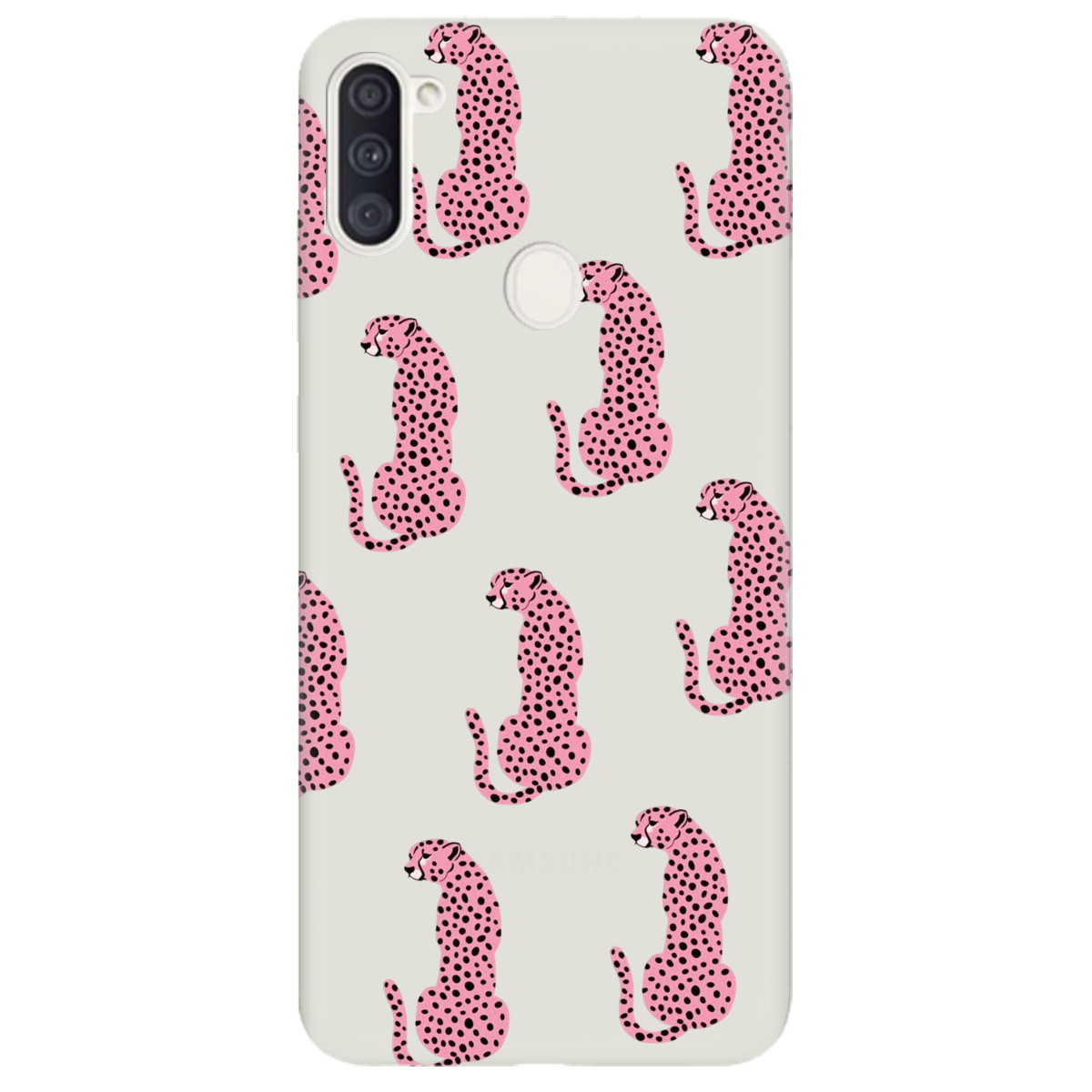 Чехол для Samsung Galaxy M11 полупрозрачный матовый soft touch Король саваны - фото 1 - Чехлы для телефонов