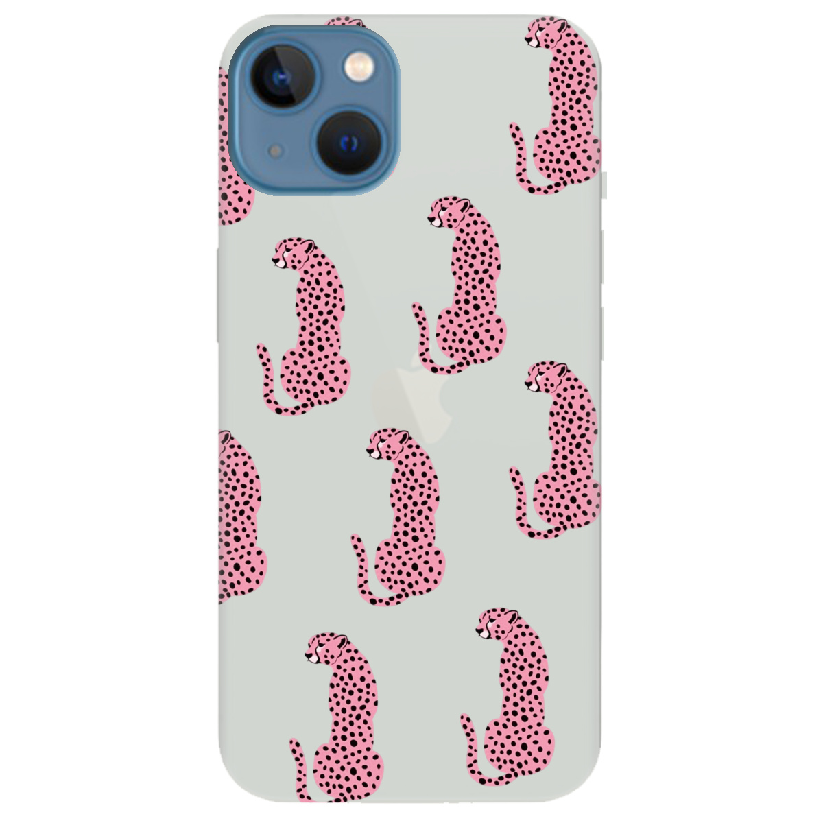 Чехол для Apple iPhone 13 полупрозрачный матовый soft touch Король саваны - фото 1 - Чехлы для телефонов