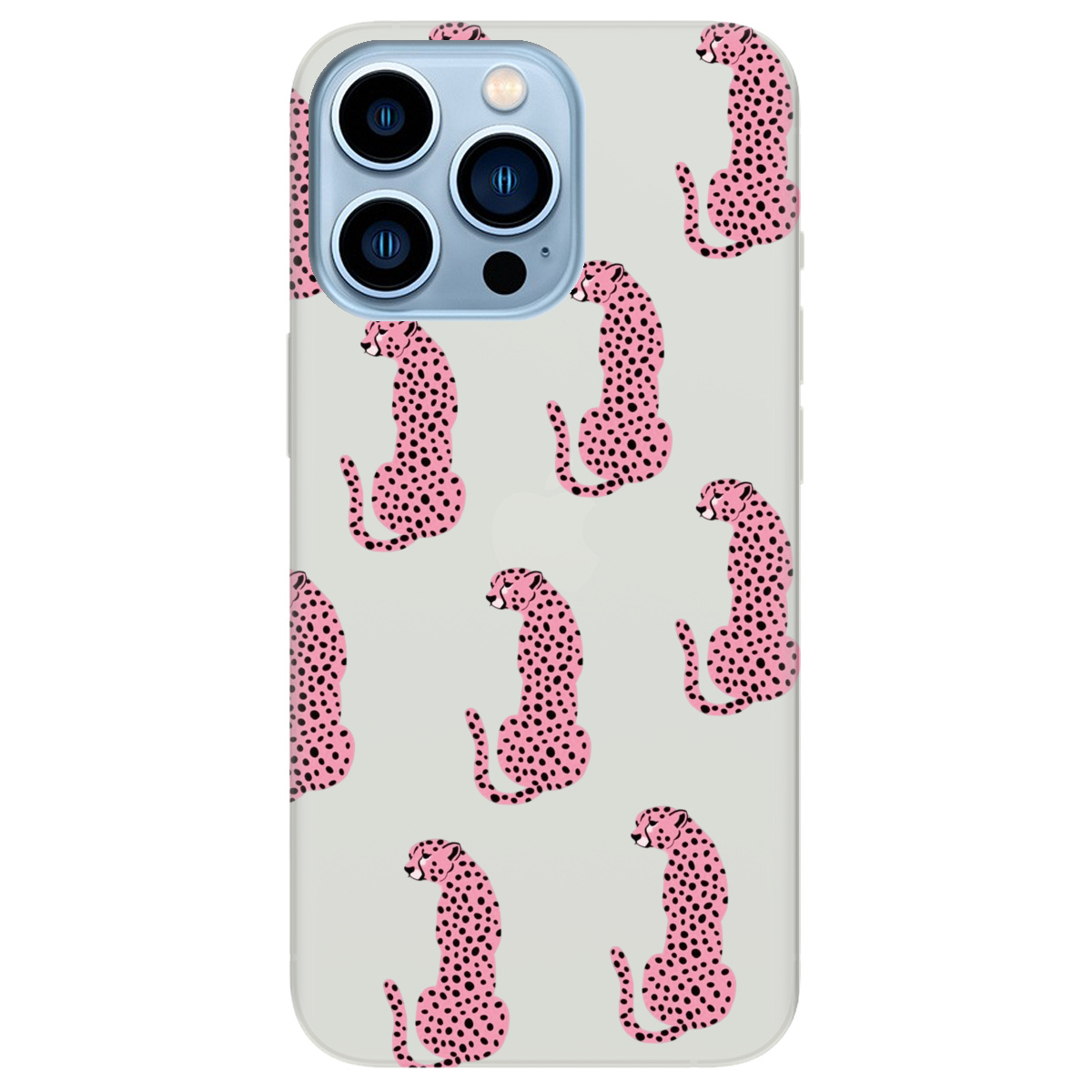 Чехол для Apple iPhone 13 Pro Max полупрозрачный матовый soft touch Король саваны - фото 1 - Чехлы для телефонов