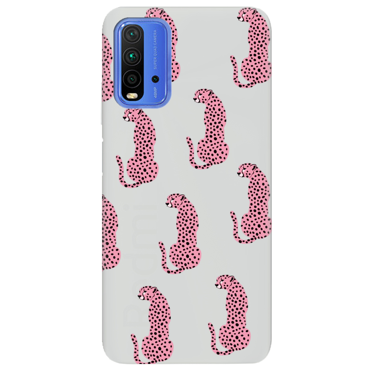 Чехол для Xiaomi Redmi 9T полупрозрачный матовый soft touch Король саваны - фото 1 - Чехлы для телефонов