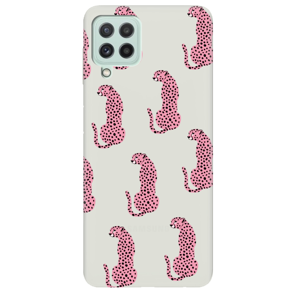 Чехол для Samsung Galaxy M32 полупрозрачный матовый soft touch Король саваны - фото 1 - Чехлы для телефонов