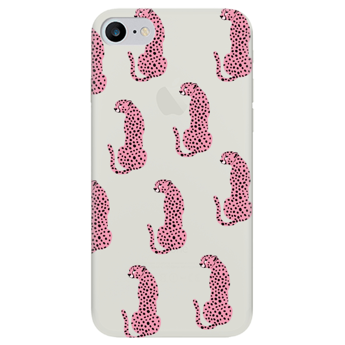 Чехол для Apple iPhone 8 полупрозрачный матовый soft touch Король саваны - фото 1 - Чехлы для телефонов