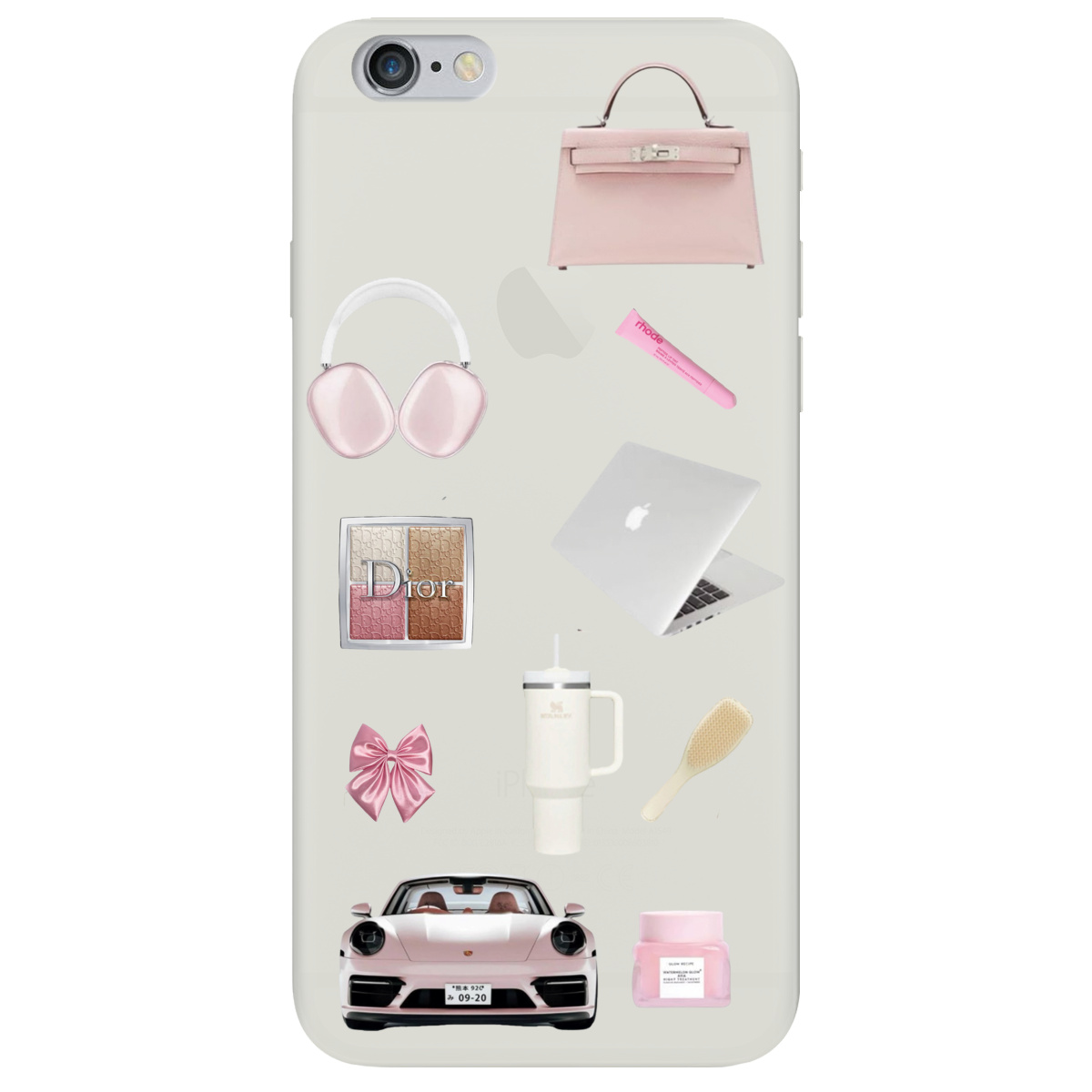 Чохол для Apple iPhone 6 Plus / 6S Plus напівпрозорий матовий soft touch Високий стиль - фото 1 - Чохли для телефонів