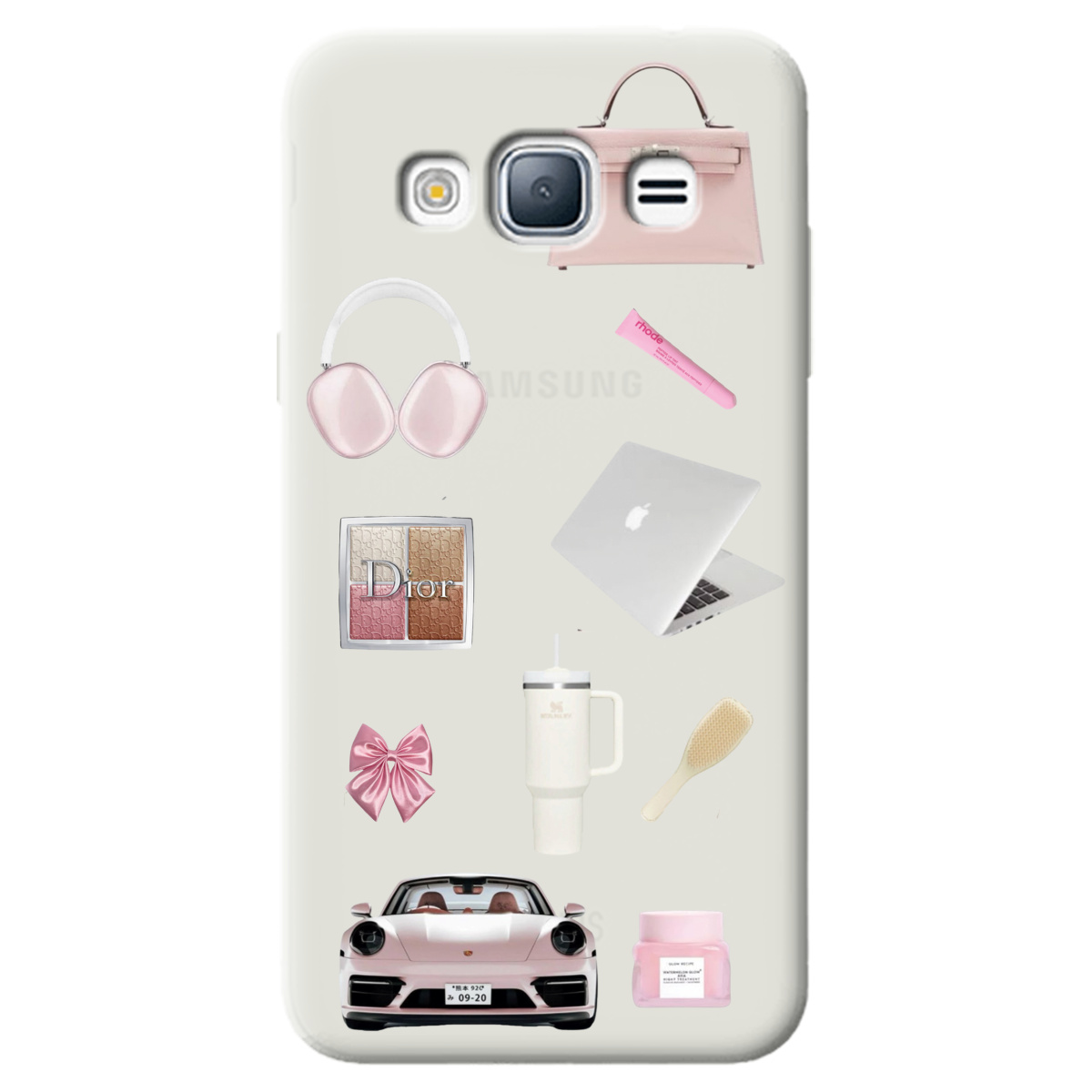 Чехол для Samsung Galaxy J3 2016 полупрозрачный матовый soft touch Высокий стиль - фото 1 - Чехлы для телефонов