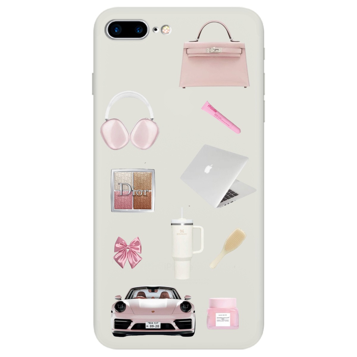 Чохол для Apple iPhone 8 Plus напівпрозорий матовий soft touch Високий стиль - фото 1 - Чохли для телефонів