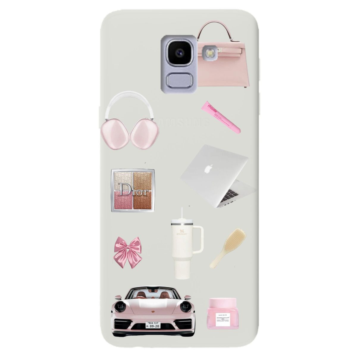 Чехол для Samsung Galaxy J6 2018 полупрозрачный матовый soft touch Высокий стиль - фото 1 - Чехлы для телефонов