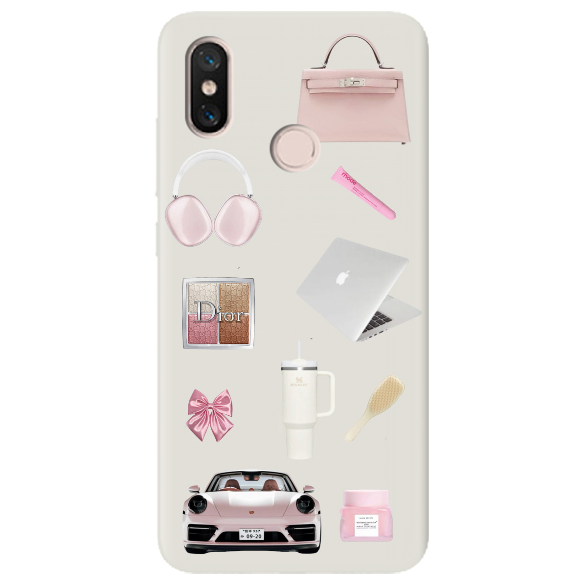 Чехол для Xiaomi Mi 8 полупрозрачный матовый soft touch Высокий стиль - фото 1 - Чехлы для телефонов