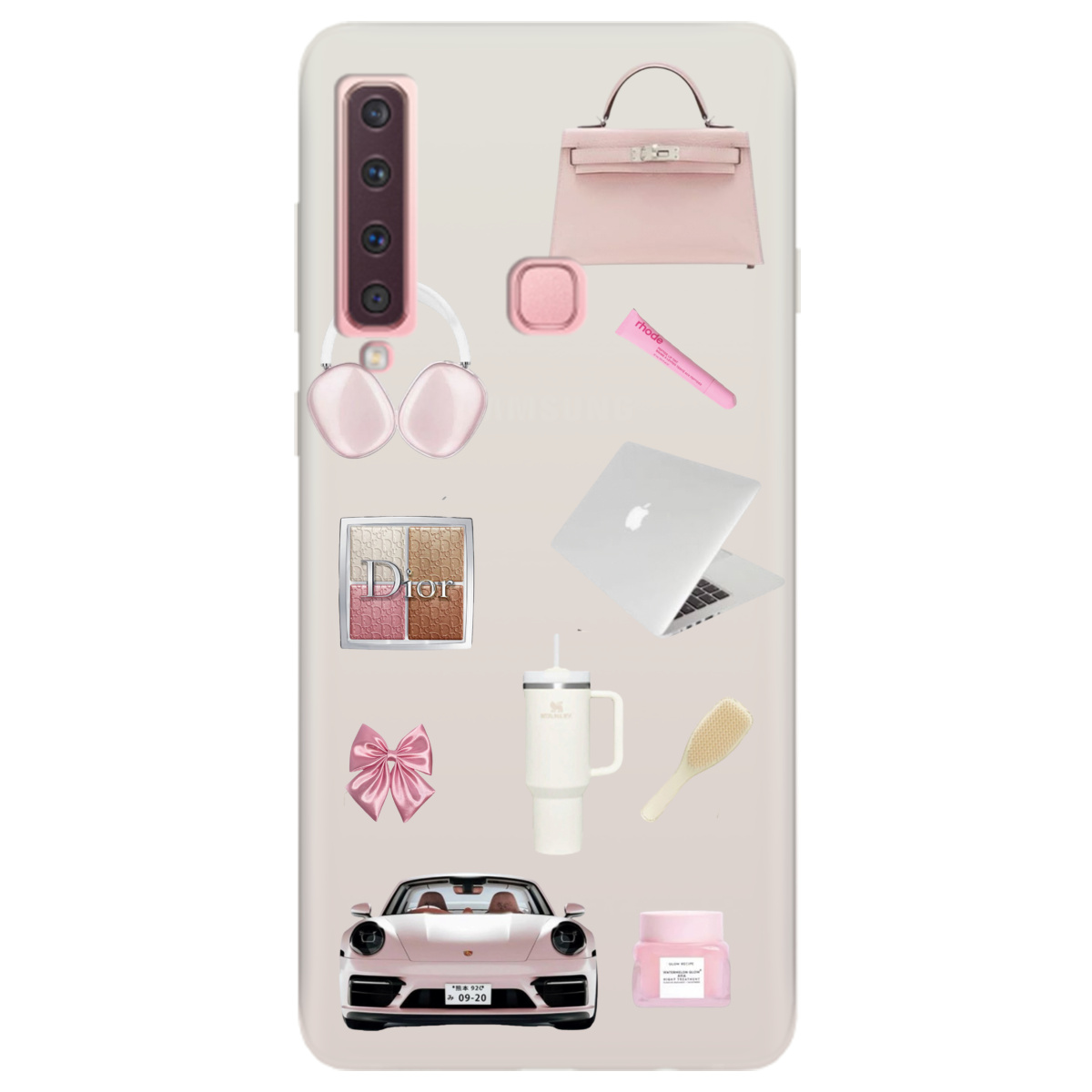 Чехол для Samsung Galaxy A9 2018 полупрозрачный матовый soft touch Высокий стиль - фото 1 - Чехлы для телефонов