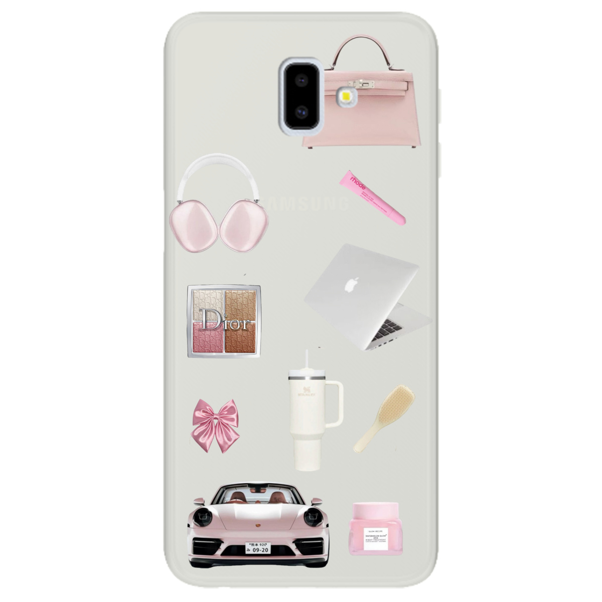 Чохол для Samsung Galaxy J6 Plus 2018 напівпрозорий матовий soft touch Високий стиль - фото 1 - Чохли для телефонів