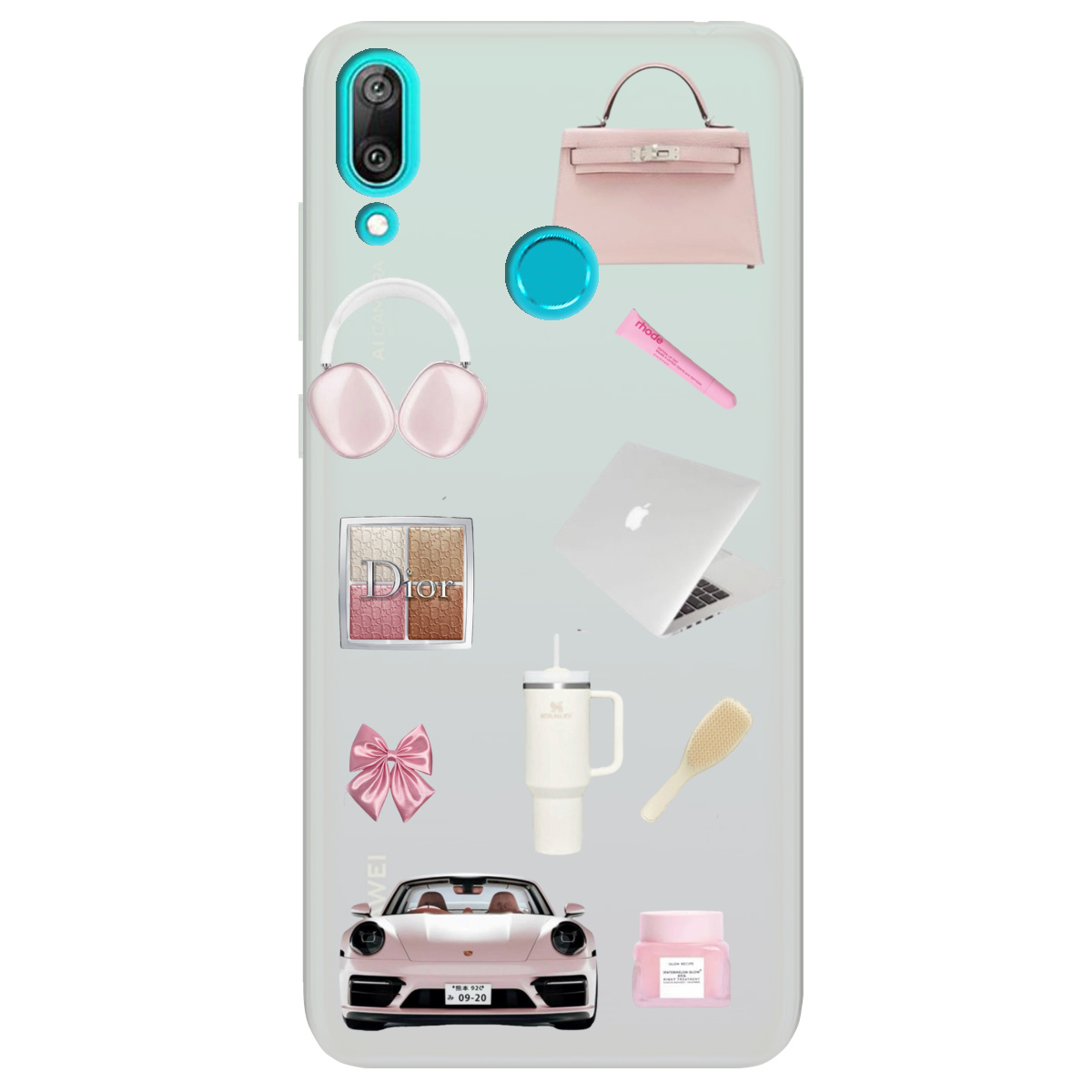 Чохол для Huawei Y9 2019 напівпрозорий матовий soft touch Високий стиль - фото 1 - Чохли для телефонів