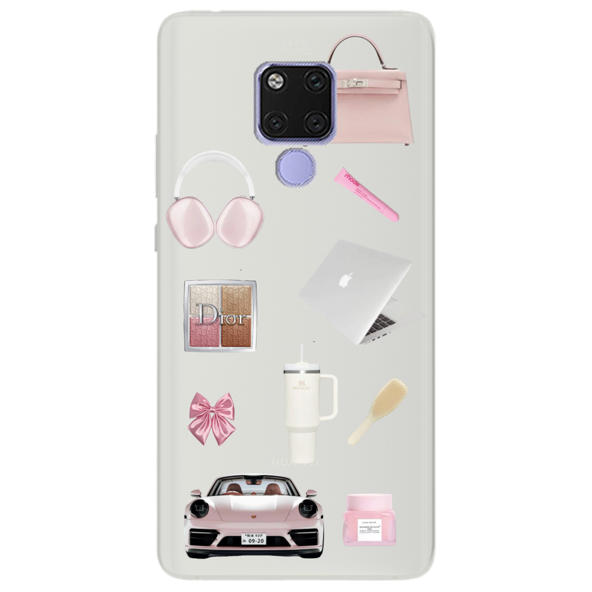 Чохол для Huawei Mate 20 напівпрозорий матовий soft touch Високий стиль - фото 1 - Чохли для телефонів