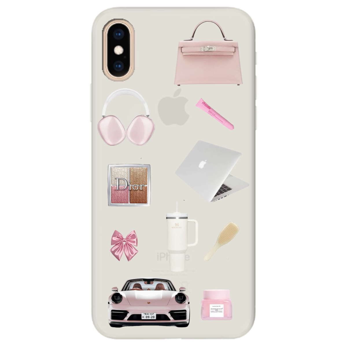 Чехол для Apple iPhone XS Max полупрозрачный матовый soft touch Высокий стиль - фото 1 - Чехлы для телефонов