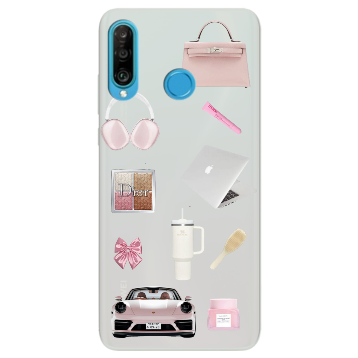 Чехол для Huawei P30 Lite полупрозрачный матовый soft touch Высокий стиль - фото 1 - Чехлы для телефонов