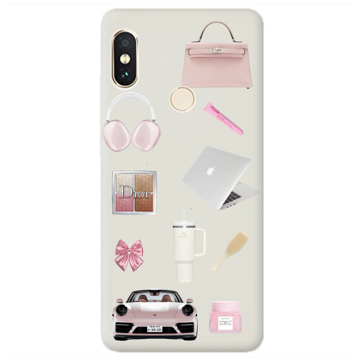 Чохол для Xiaomi Redmi Note 5 напівпрозорий матовий soft touch Високий стиль - фото 1 - Чохли для телефонів