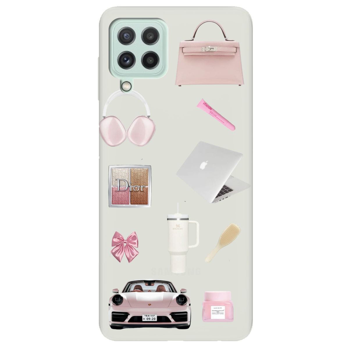 Чехол для Samsung Galaxy M32 полупрозрачный матовый soft touch Высокий стиль - фото 1 - Чехлы для телефонов