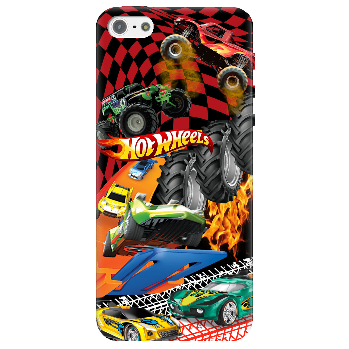 Чехол для Apple iPhone 5 / 5S Hot Wheels - фото 1 - Чехлы для телефонов