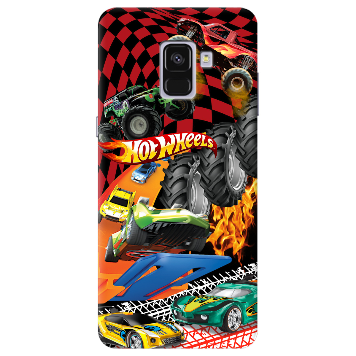 Чохол для Samsung Galaxy A8 Plus 2018 Hot Wheels - фото 1 - Чохли для телефонів