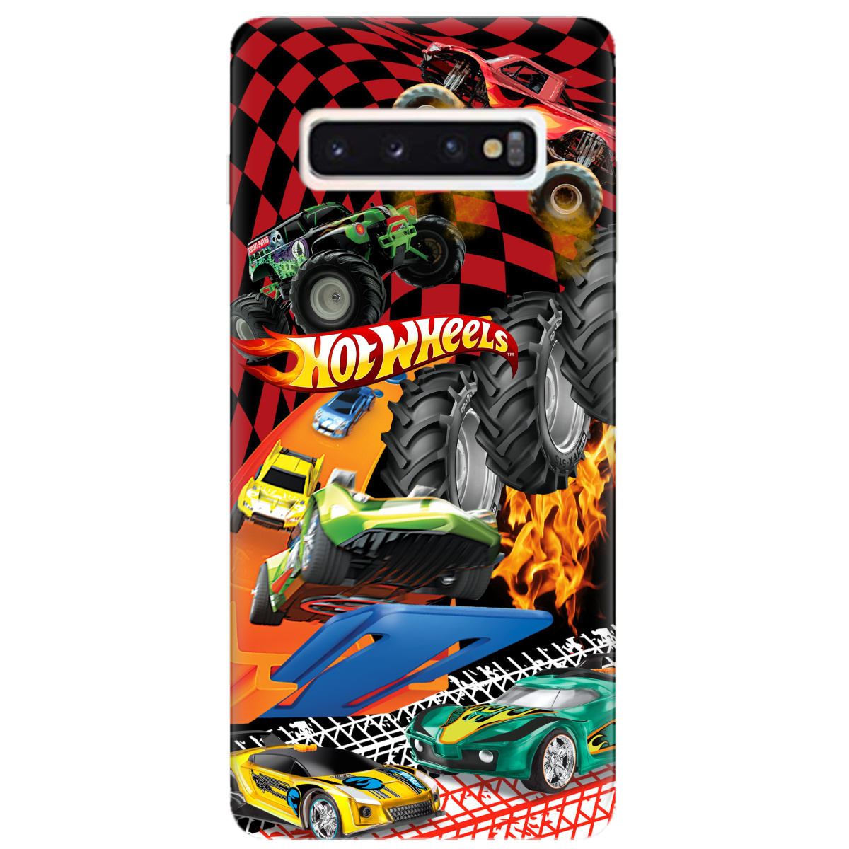 Чехол для Samsung Galaxy S10 Hot Wheels - фото 1 Чехол для Samsung Galaxy S10 Hot Wheels - фото 1 - Чехлы для телефонов