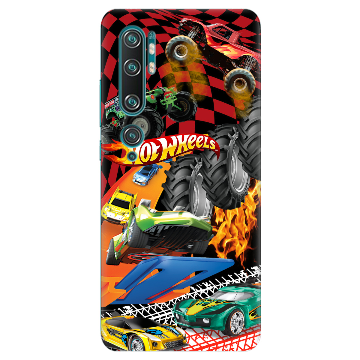 Чехол для Xiaomi Mi Note 10 Hot Wheels - фото 1 - Чехлы для телефонов