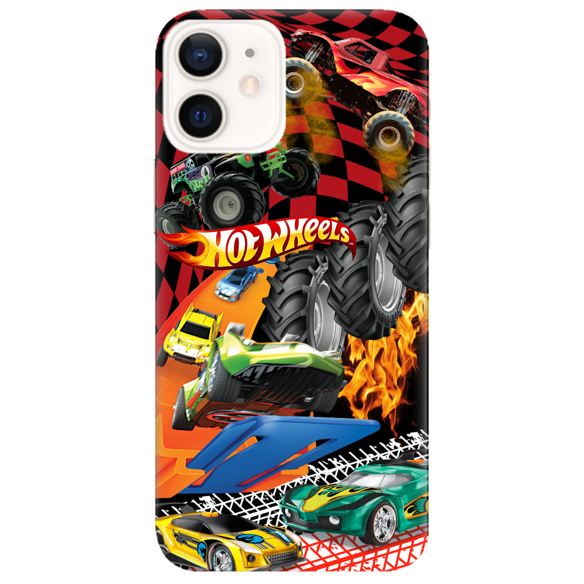 Чехол для Apple iPhone 12 Hot Wheels - фото 1 - Чехлы для телефонов