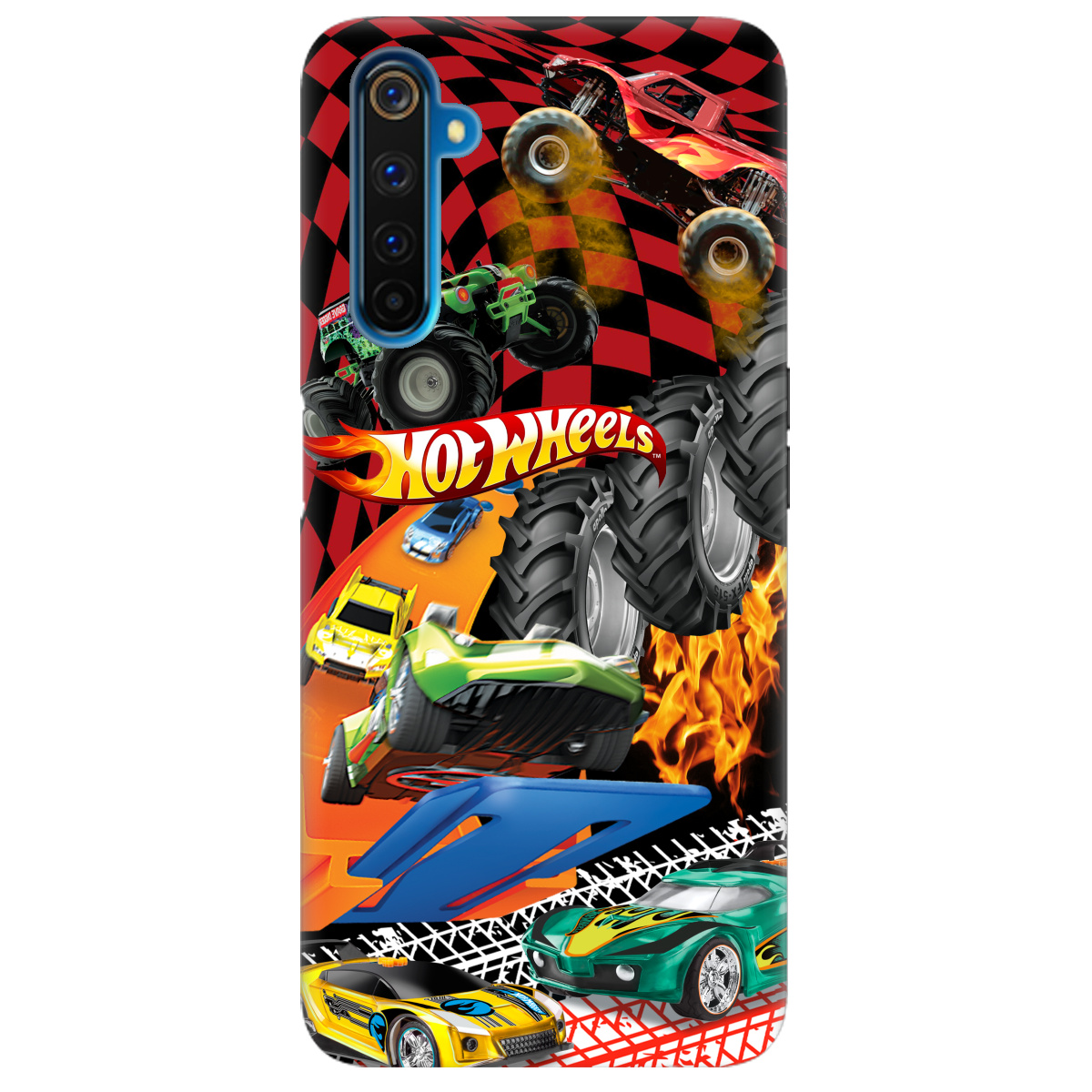 Чехол для Realme 6 Pro Hot Wheels - фото 1 - Чехлы для телефонов