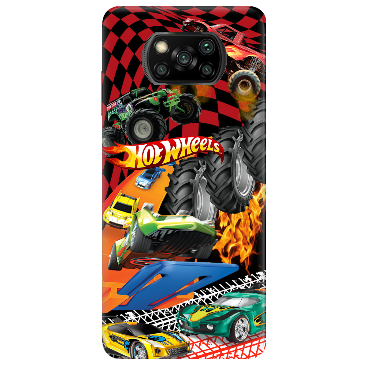 Чохол для Xiaomi Poco X3 Hot Wheels - фото 1 - Чохли для телефонів