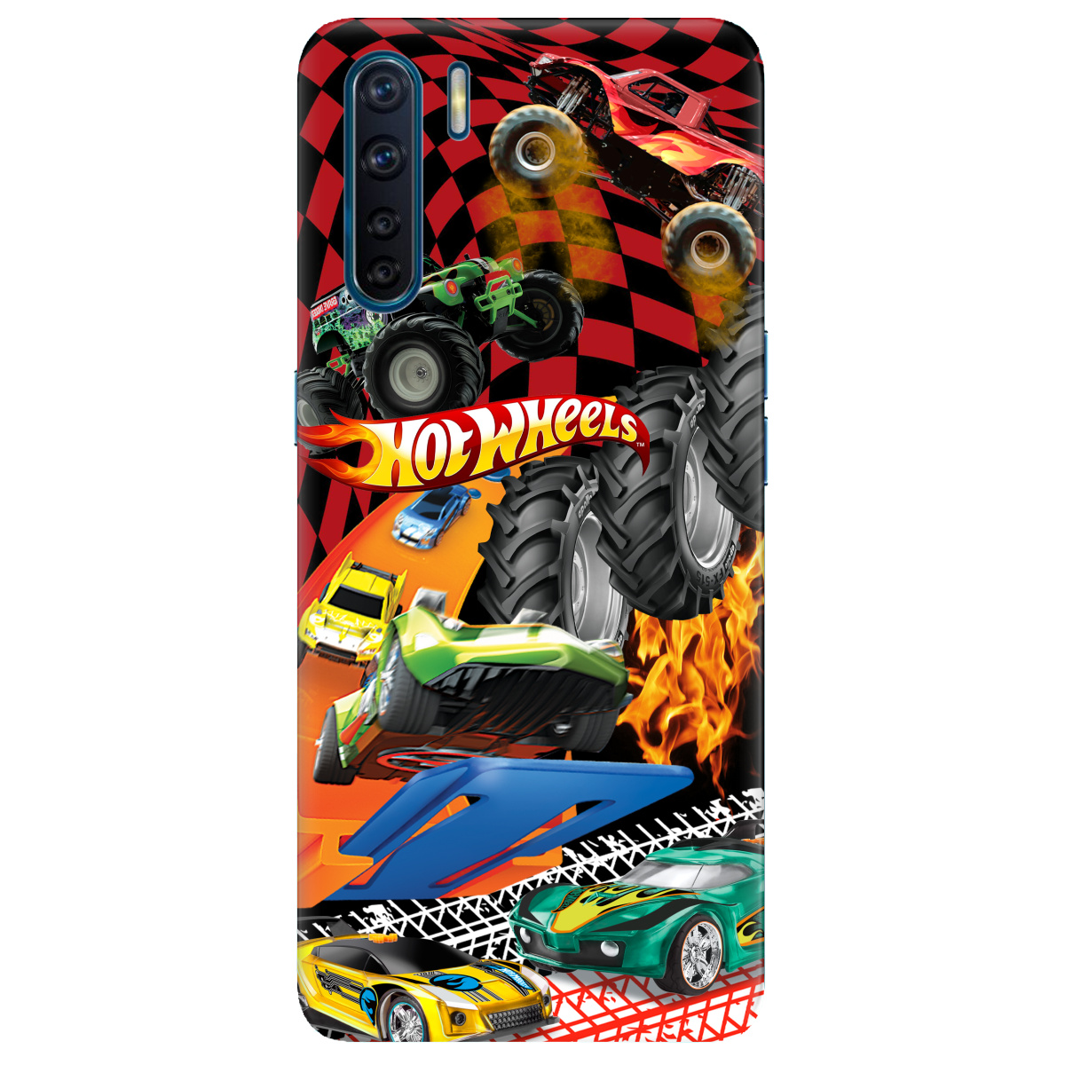 Чехол для Oppo A91 Hot Wheels - фото 1 - Чехлы для телефонов