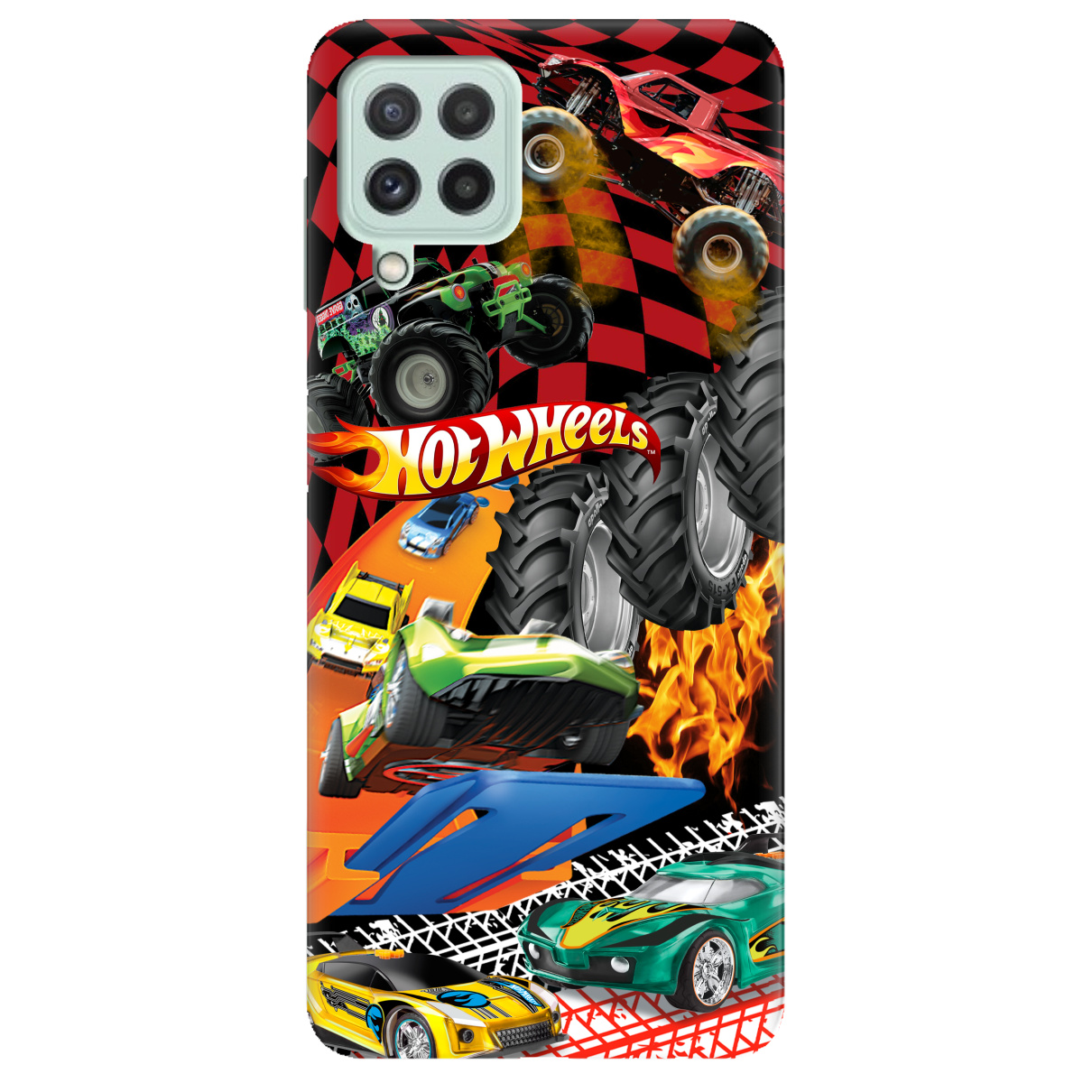 Чехол для Samsung Galaxy A22 4G Hot Wheels - фото 1 Чехол для Samsung Galaxy A22 4G Hot Wheels - фото 1 - Чехлы для телефонов