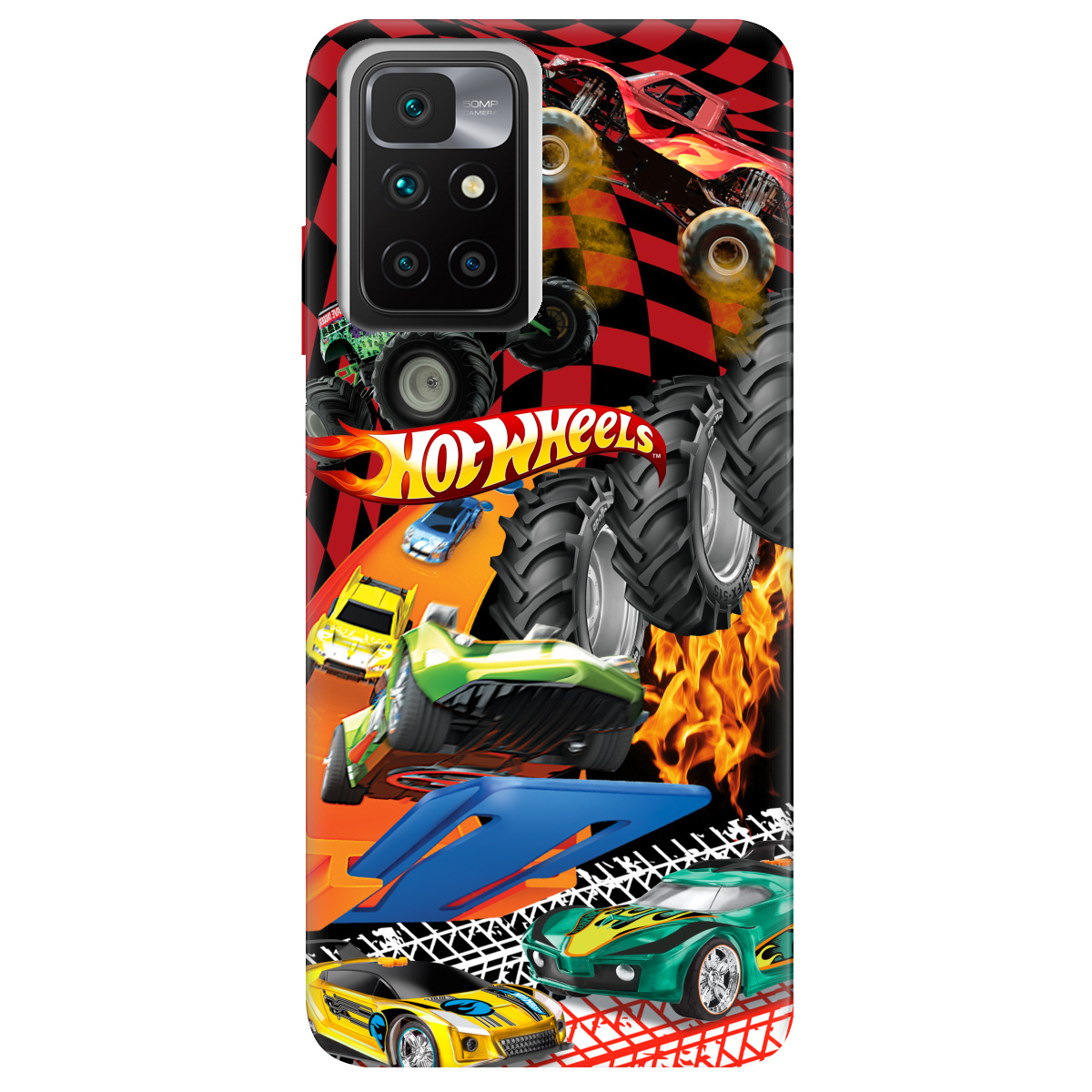 Чехол для Xiaomi Redmi 10 Hot Wheels - фото 1 Чехол для Xiaomi Redmi 10 Hot Wheels - фото 1 - Чехлы для телефонов