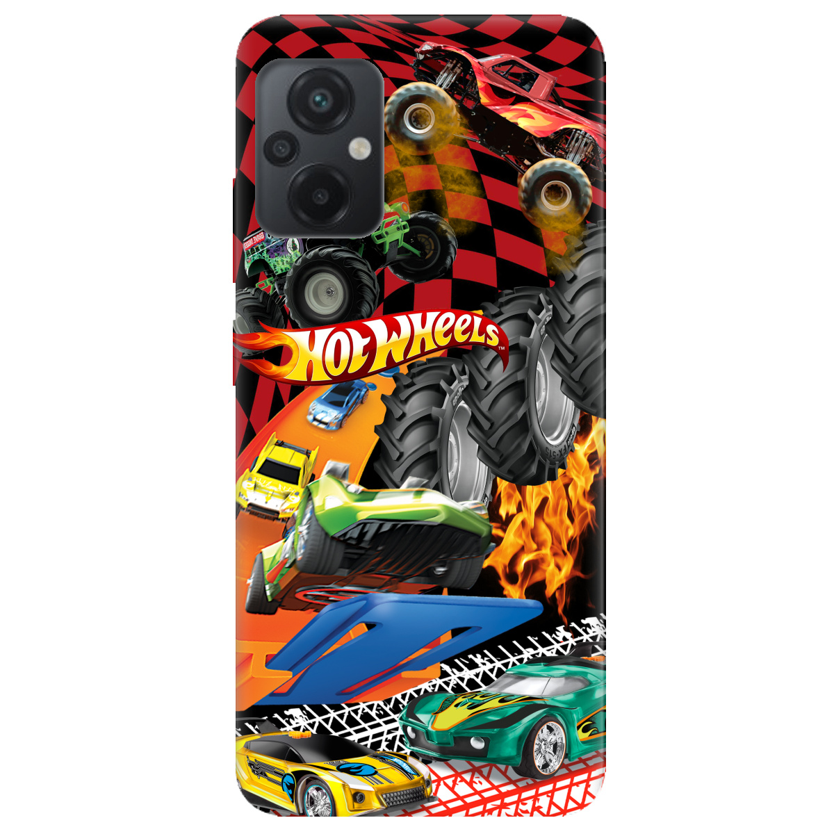 Чехол для Xiaomi Poco M5 Hot Wheels - фото 1 - Чехлы для телефонов