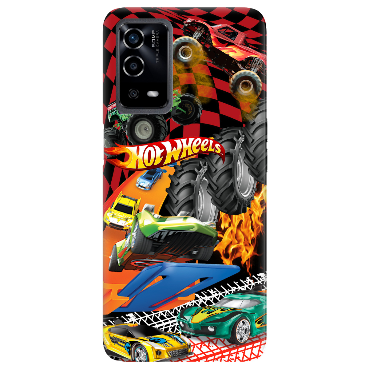 Чехол для Oppo A55 Hot Wheels - фото 1 - Чехлы для телефонов