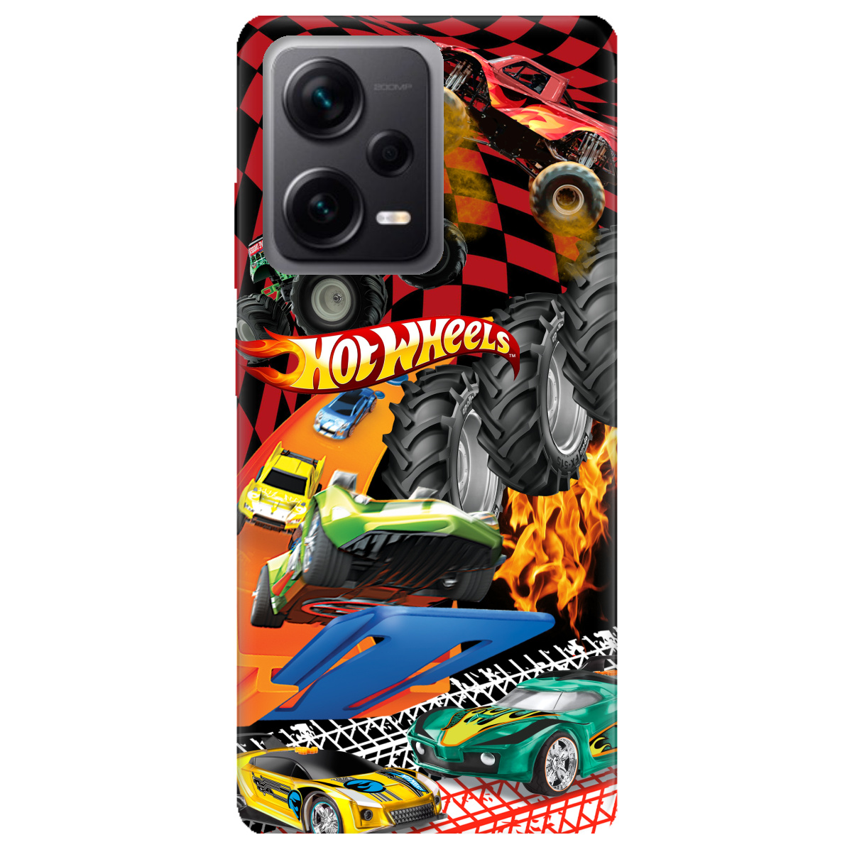 Чехол для Xiaomi Redmi Note 12 Pro + 5G Hot Wheels - фото 1 - Чехлы для телефонов