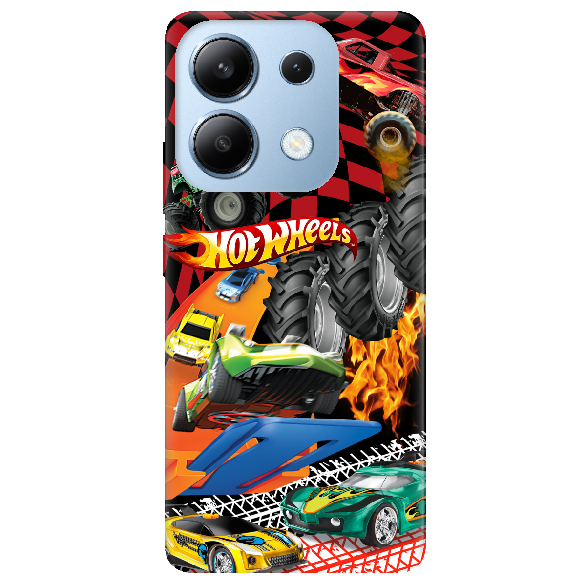 Чехол для Xiaomi Redmi Note 13 4G Hot Wheels - фото 1 - Чехлы для телефонов