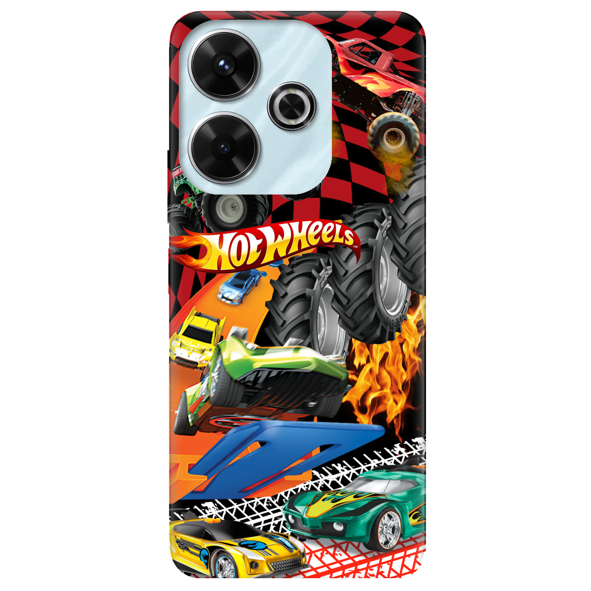 Чехол для Xiaomi Poco M6 4G Hot Wheels - фото 1 - Чехлы для телефонов