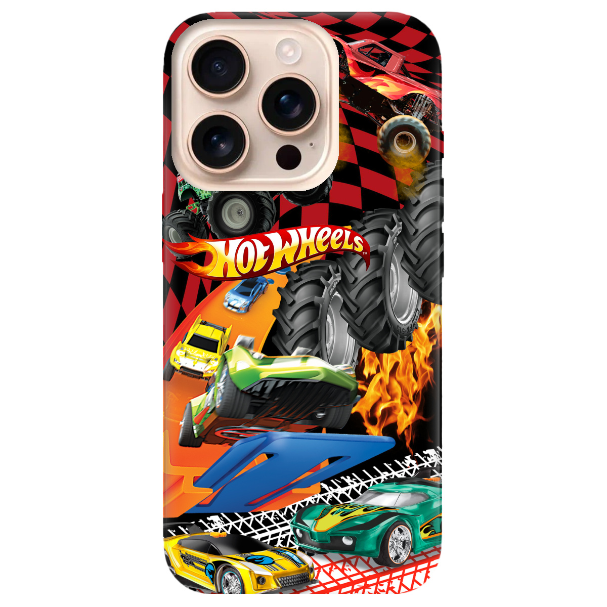 Чехол для Apple iPhone 16 Pro Hot Wheels - фото 1 Чехол для Apple iPhone 16 Pro Hot Wheels - фото 1 - Чехлы для телефонов