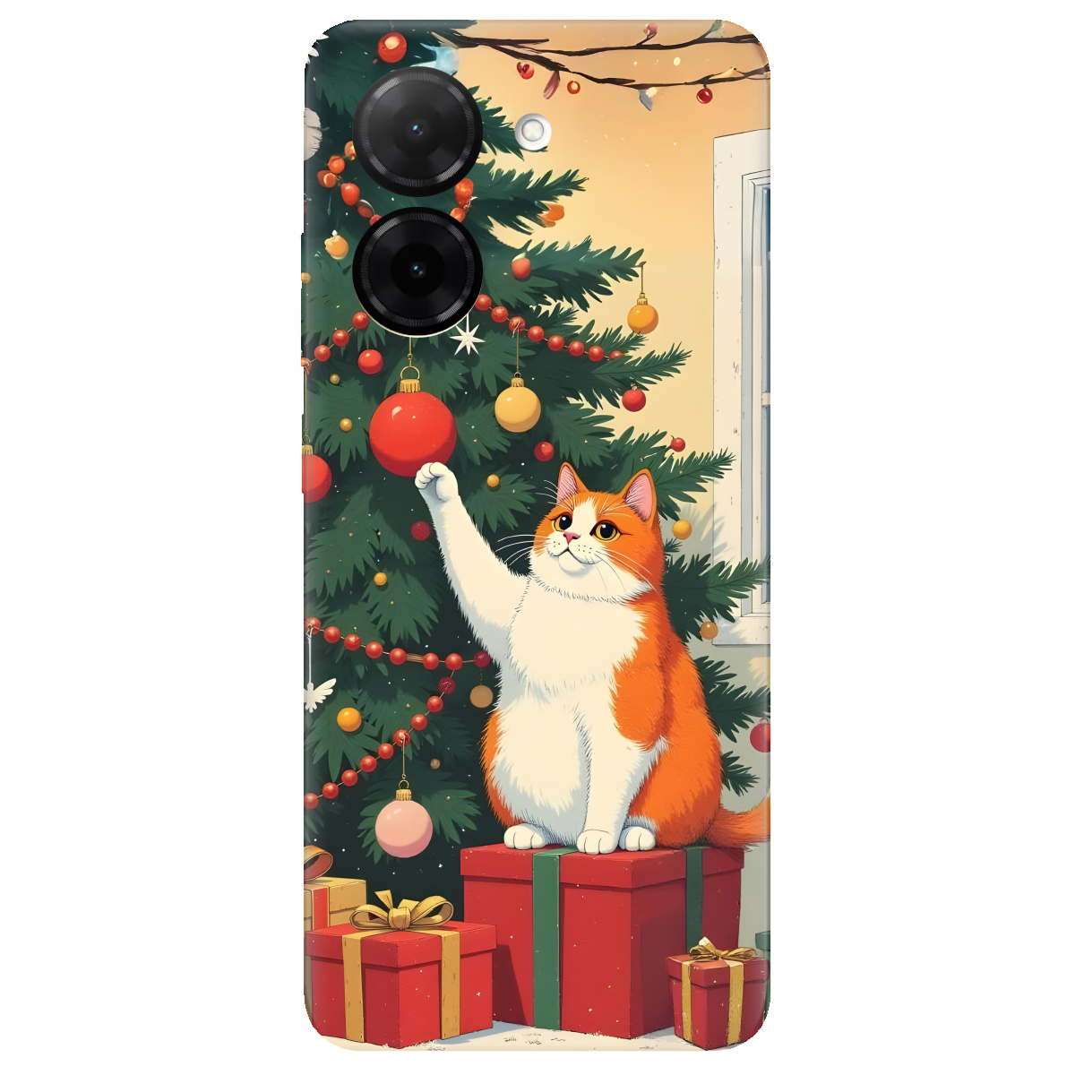Чехол для Xiaomi Redmi A5 Christmas Cat - фото 1 - Чехлы для телефонов