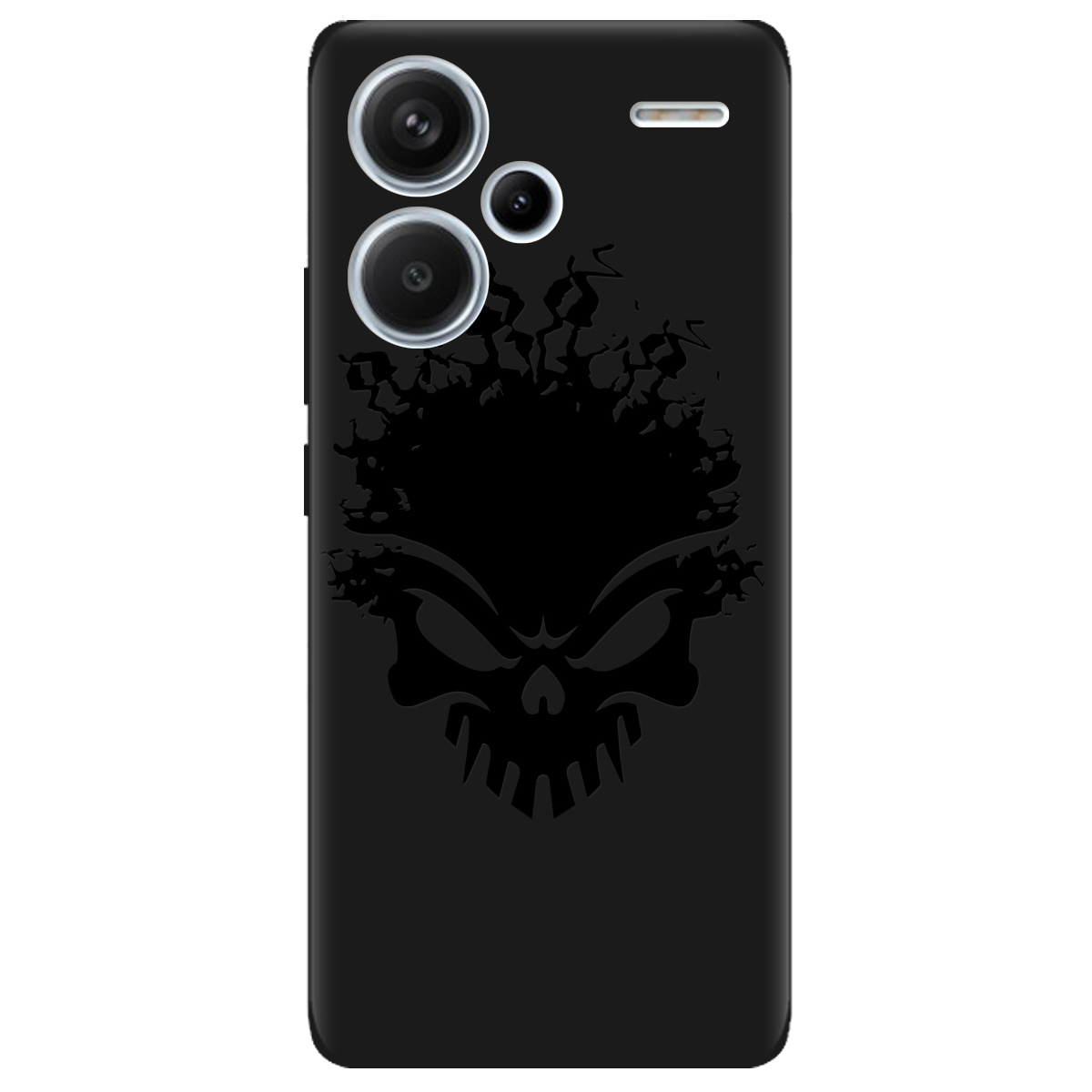 Чохол для Xiaomi Redmi Note 13 Pro + чорний матовий soft touch Ugolek - фото 1 - Чохли для телефонів