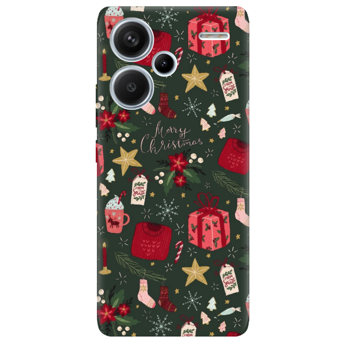 Чохол для Xiaomi Redmi Note 13 Pro + Merry christmas - фото 1 - Чохли для телефонів
