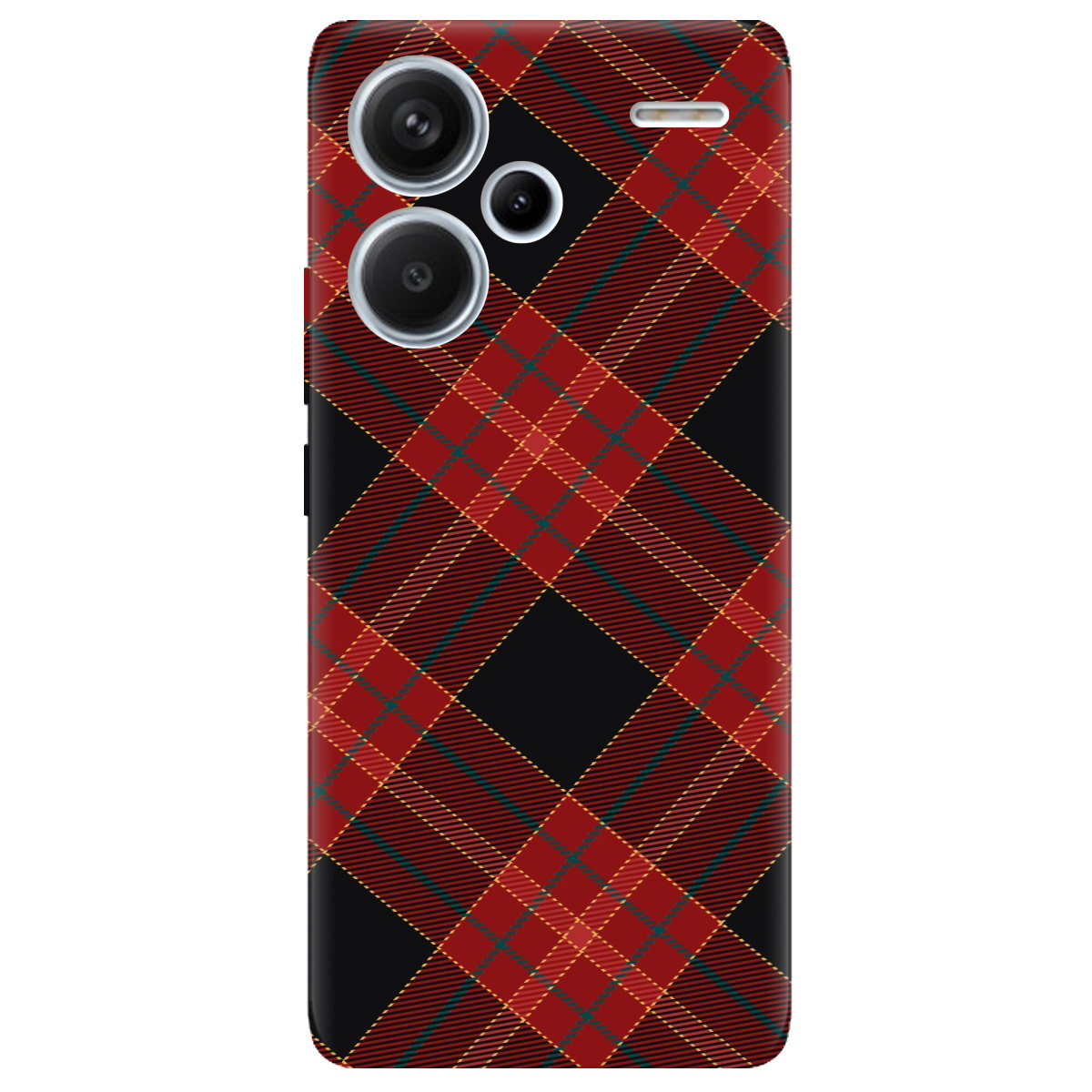 Чехол для Xiaomi Redmi Note 13 Pro + Червоний тартан - фото 1 - Чехлы для телефонов