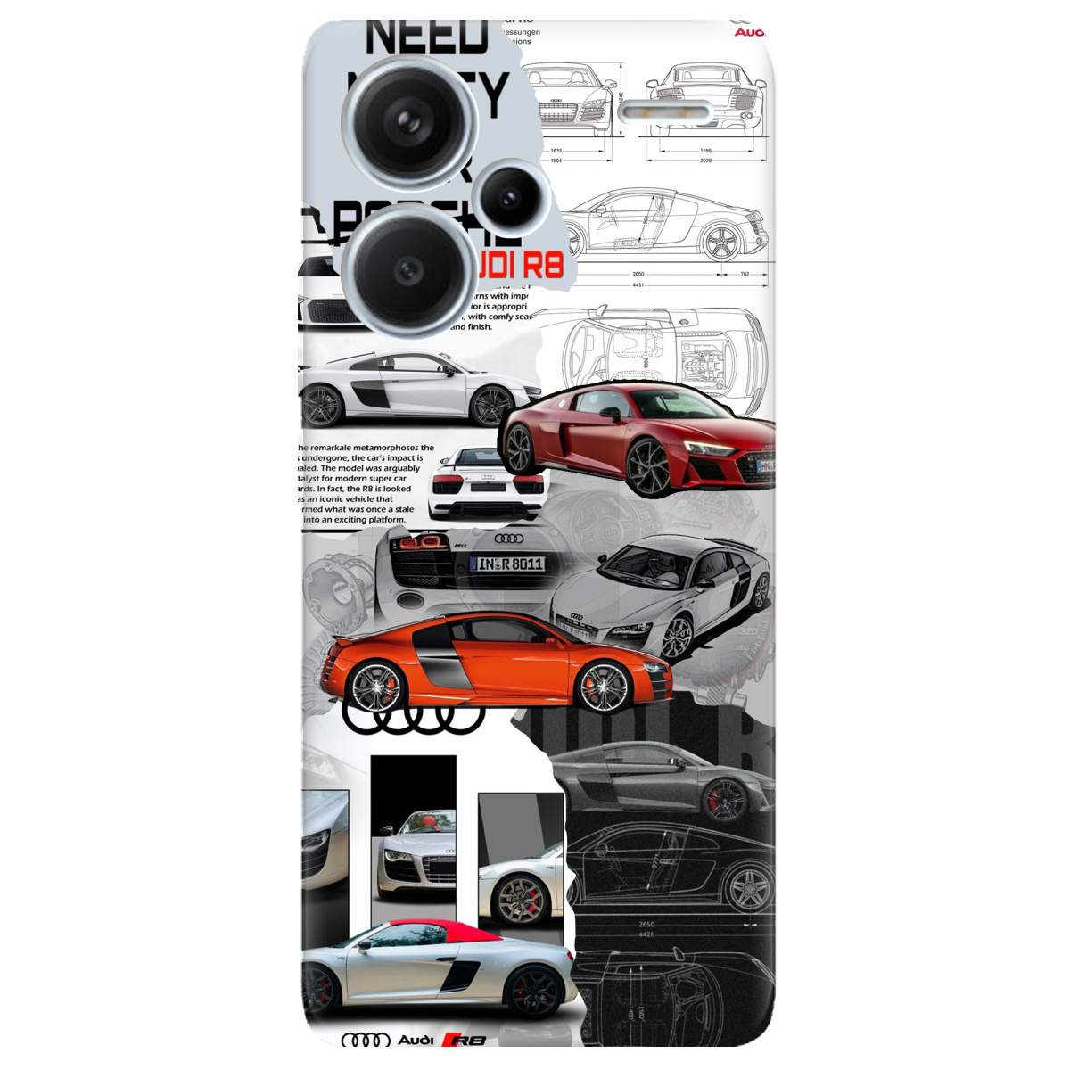 Чехол для Xiaomi Redmi Note 13 Pro + Audi - фото 1 - Чехлы для телефонов