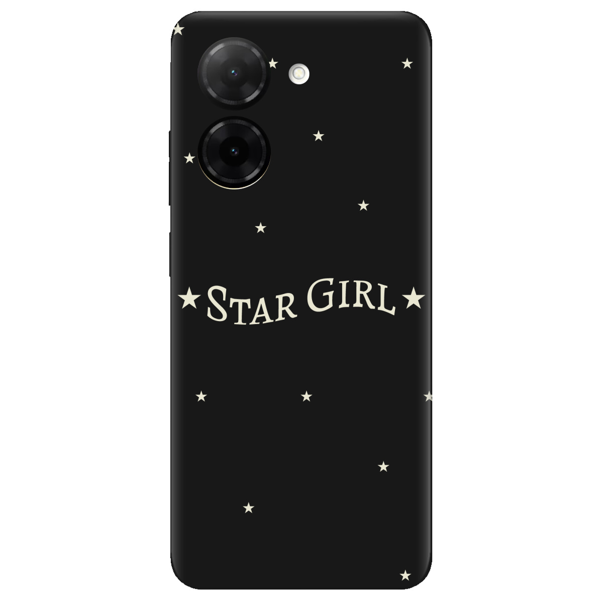 Чохол для Xiaomi Redmi A5 чорний матовий soft touch Star girl - фото 1 - Чохли для телефонів