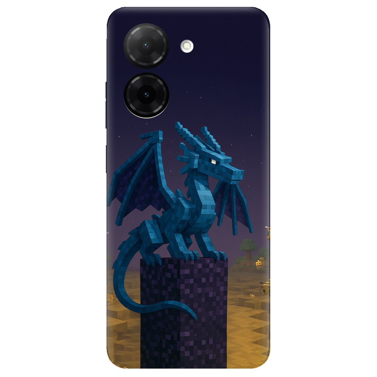 Чехол для Xiaomi Redmi A5 Дракон Краю Майнкрафт - фото 1 - Чехлы для телефонов