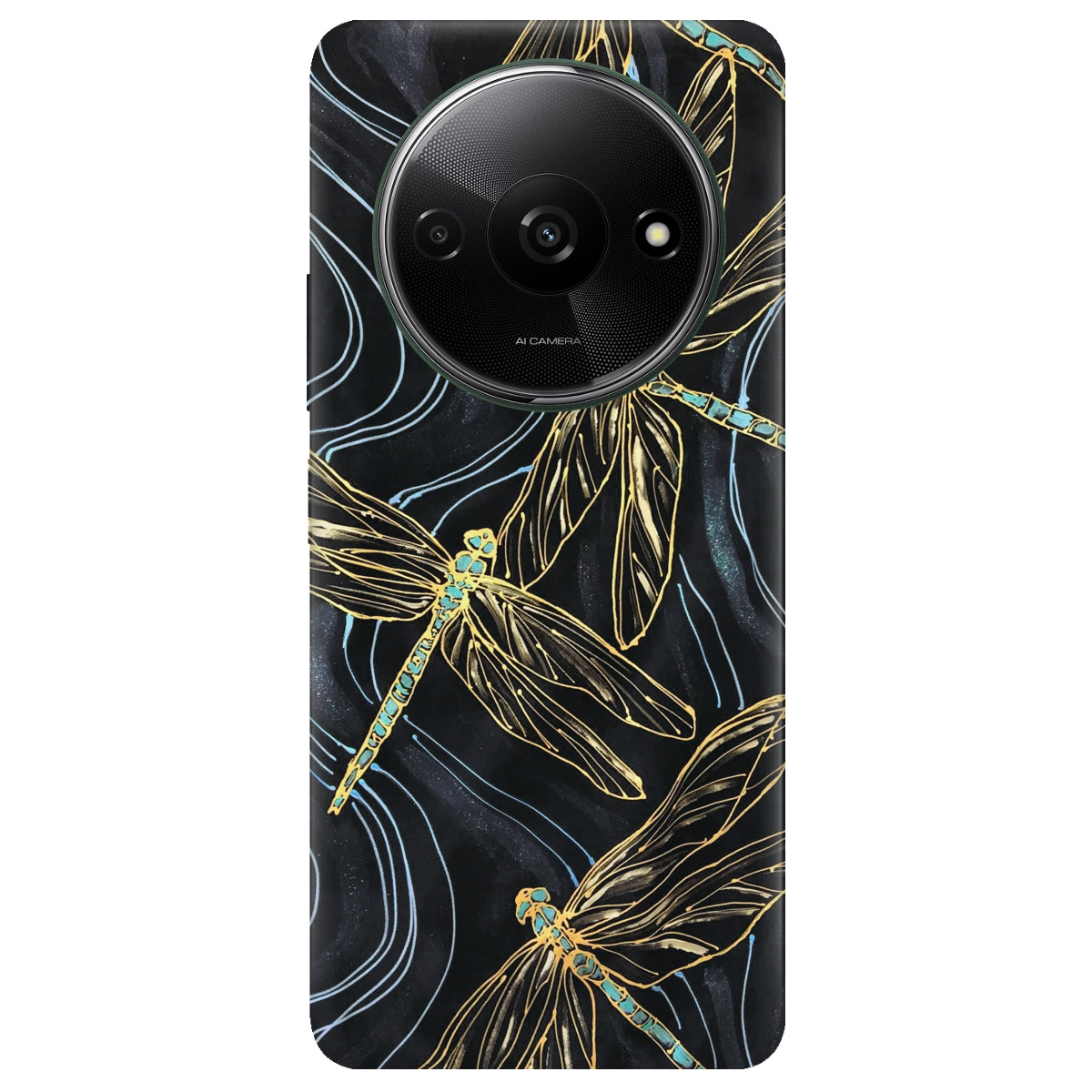 Чехол для Xiaomi Redmi A3 прозрачный Dragonfly - фото 1 - Чехлы для телефонов