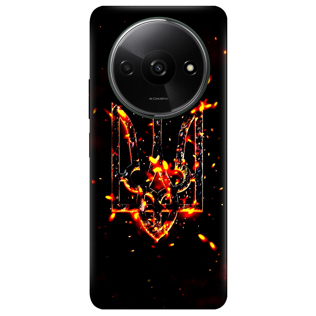 Чехол для Xiaomi Redmi A3 прозрачный Вогонь - фото 1 - Чехлы для телефонов