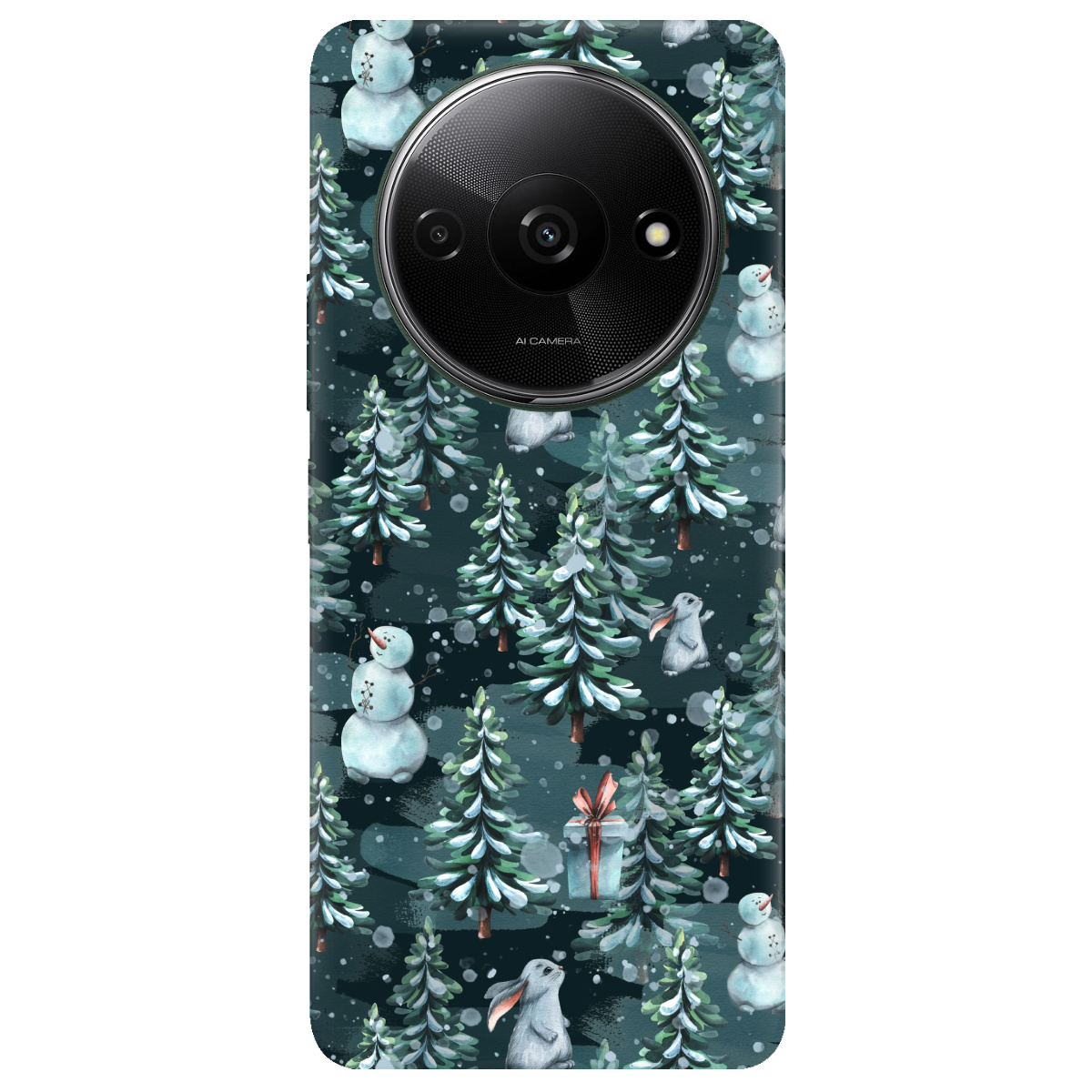 Чехол для Xiaomi Redmi A3 прозрачный Winter forest - фото 1 - Чехлы для телефонов