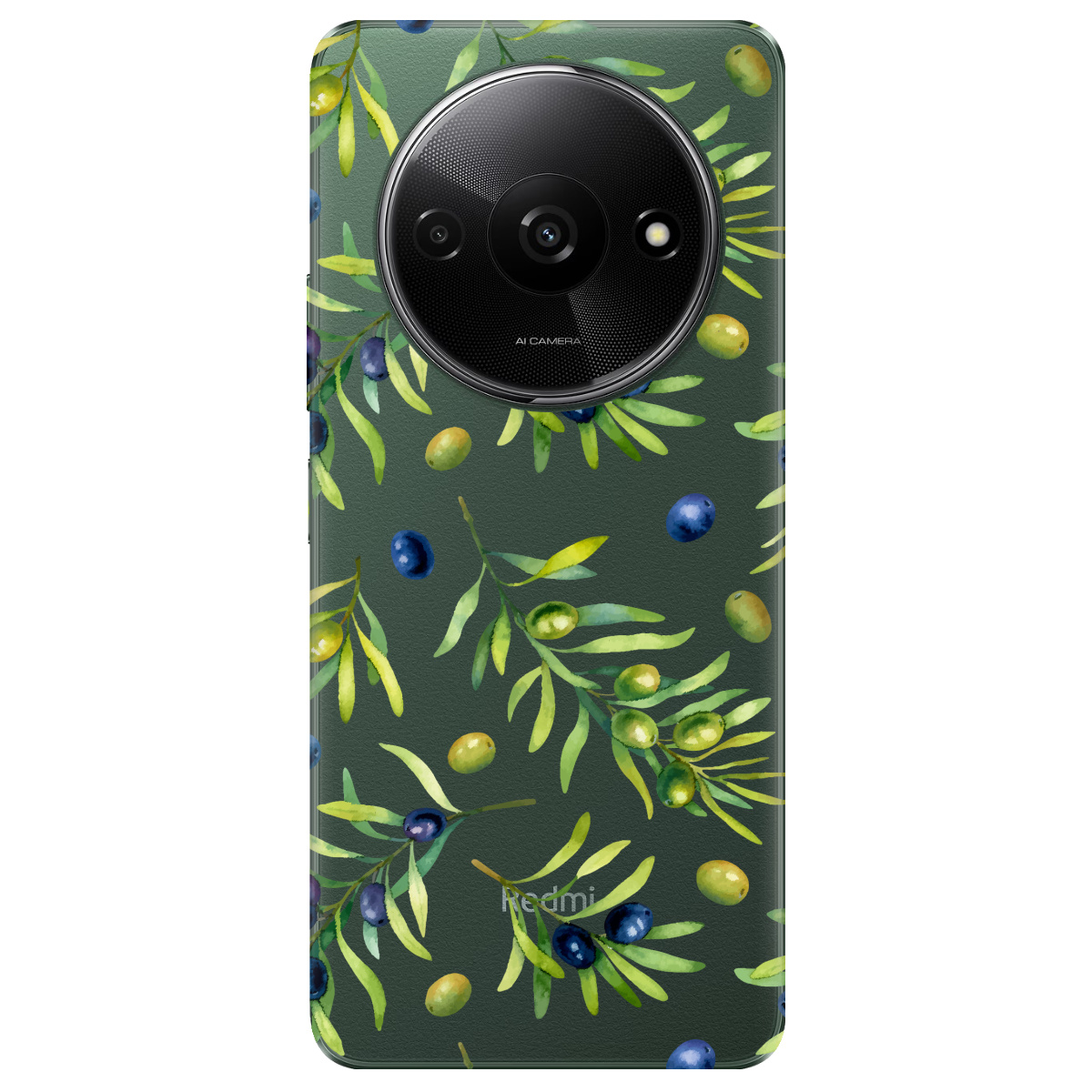 Чехол для Xiaomi Redmi A3 прозрачный Olives - фото 1 - Чехлы для телефонов
