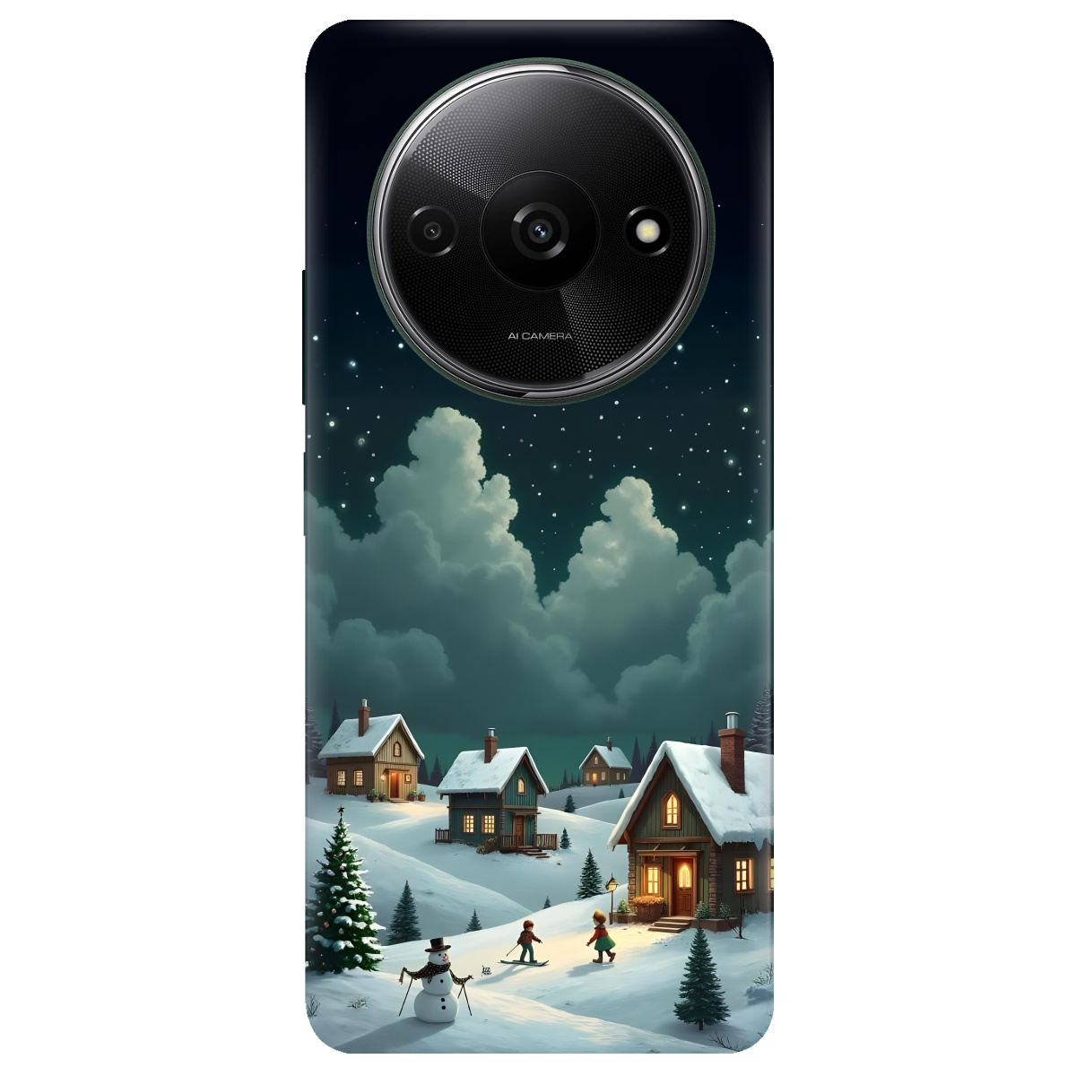 Чехол для Xiaomi Redmi A3 прозрачный Winter Night - фото 1 - Чехлы для телефонов