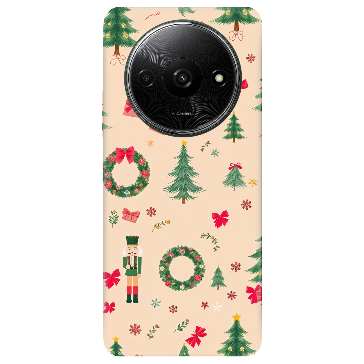 Чехол для Xiaomi Redmi A3 прозрачный Christmas Traditions - фото 1 - Чехлы для телефонов