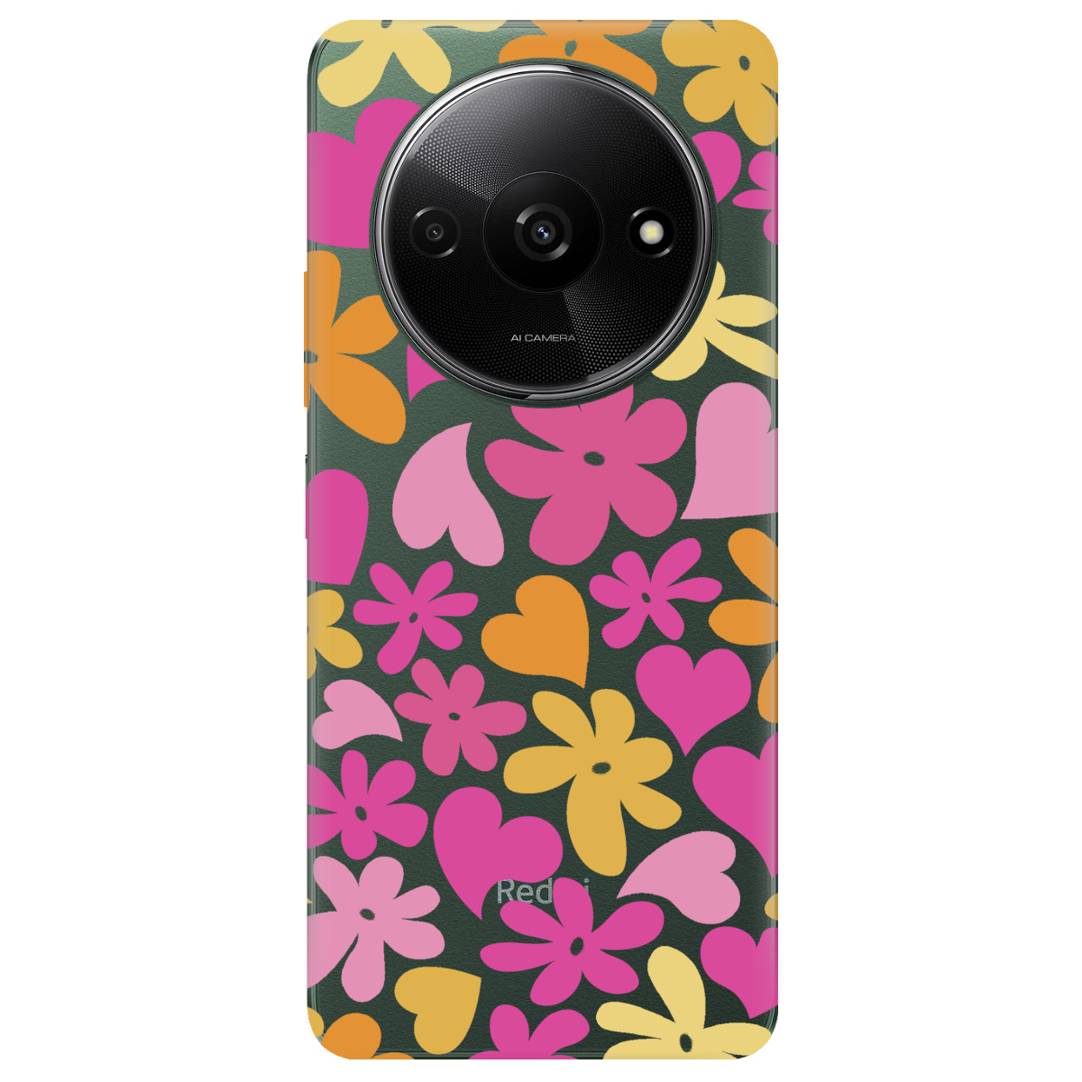 Чохол для Xiaomi Redmi A3 прозорий Blooming Love - фото 1 - Чохли для телефонів